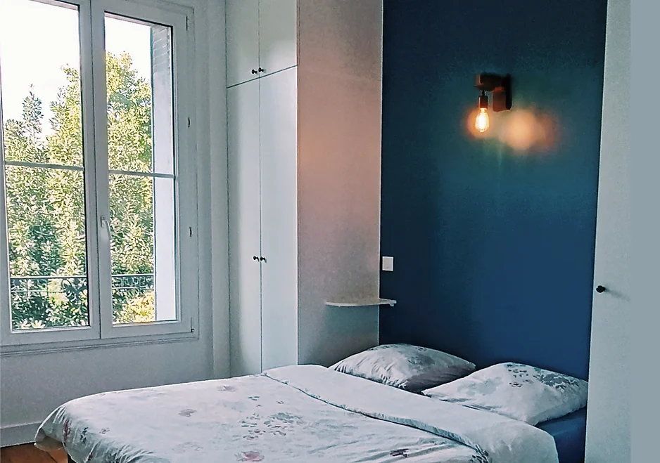 Rénovation d'une chambre avec création de rangements dans une maison à Massy (Essonne)