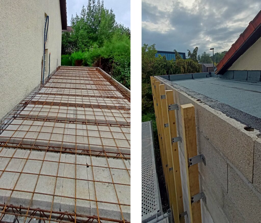 Toiture terrasse et bardage